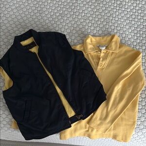 Loro Piana Yellow and Blue Vest Lightweight Casual